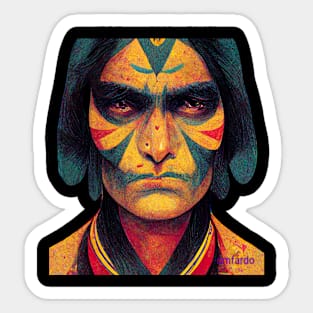 first indian warrior Sticker